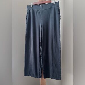 Fabletics Women’s Butter Straight Wide Leg Black Pant Yitty Collection Sz Large